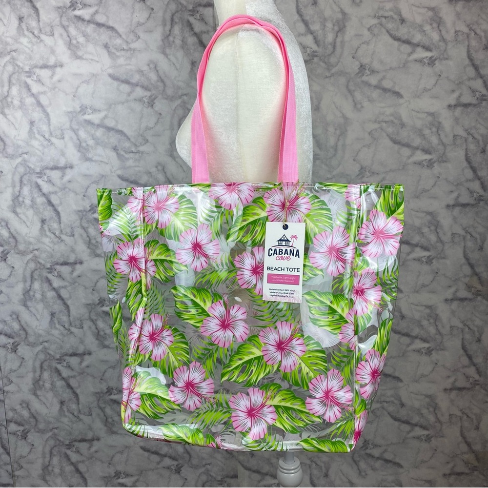 NWT Cabana Cove Hibiscus Tote Bag